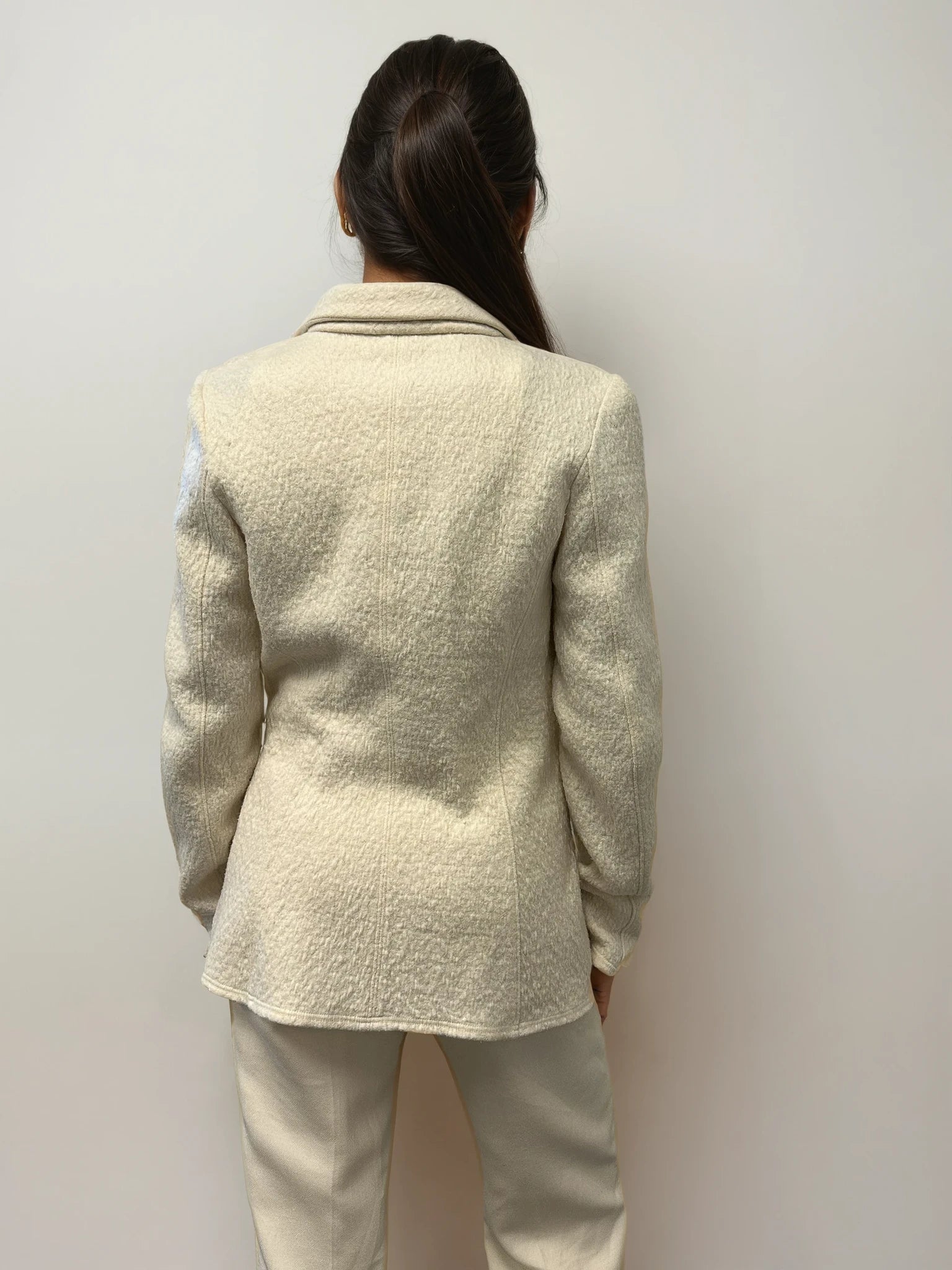 Armani Ivory Wool Blazer