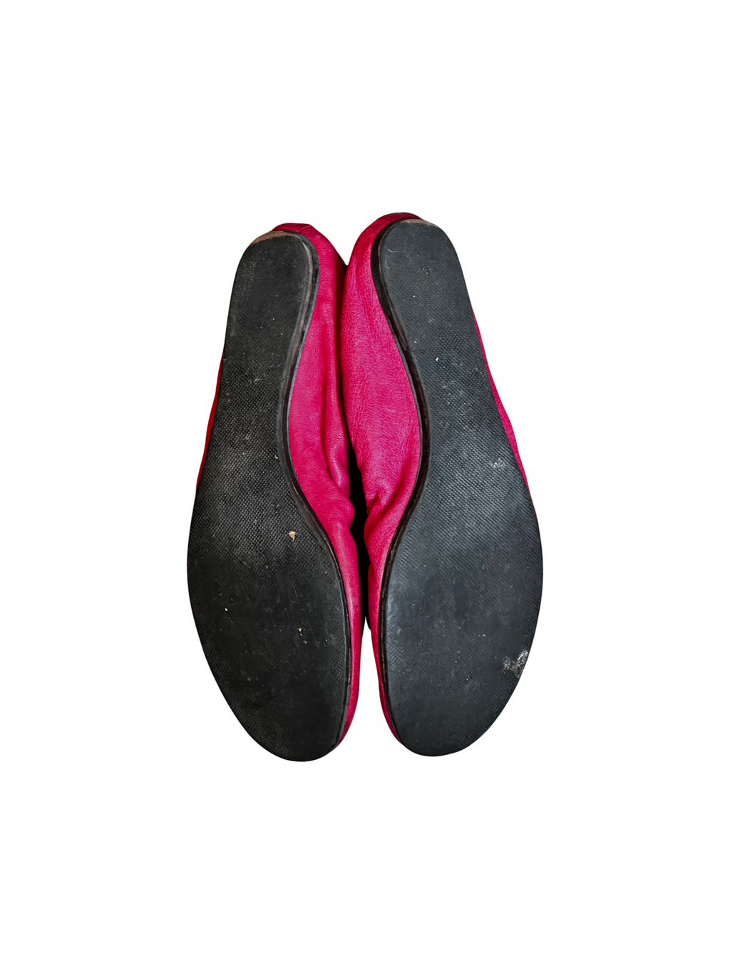 Lanvin Hot Pink Leather Flats