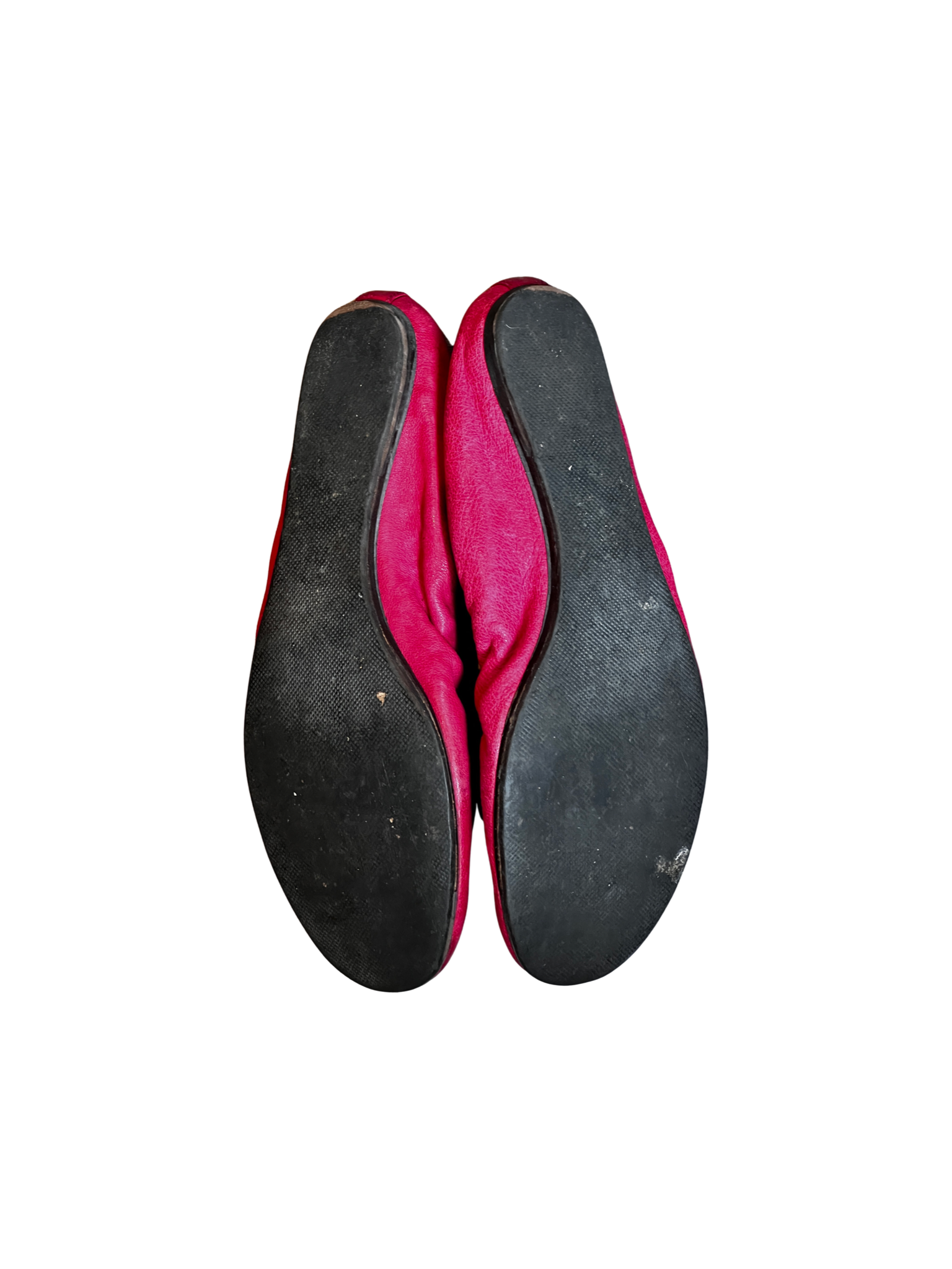 Lanvin Hot Pink Leather Flats