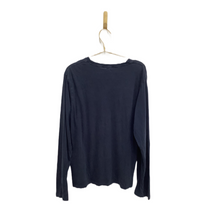 Load image into Gallery viewer, Burberry Navy Logo Long Sleeve Tee
