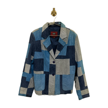 Load image into Gallery viewer, Blue Suede Patchwork Jacket
