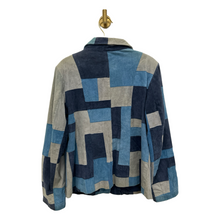 Load image into Gallery viewer, Blue Suede Patchwork Jacket
