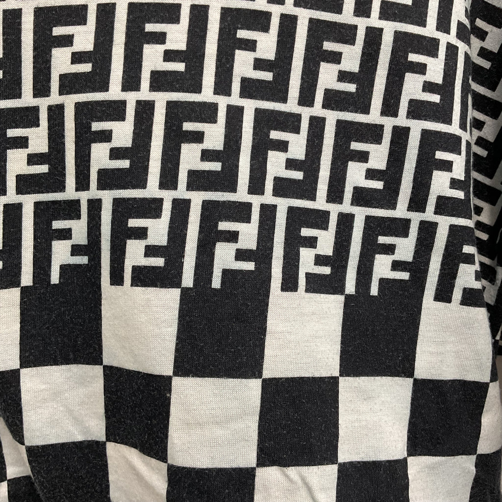 Fendi Black and White Logo Tee