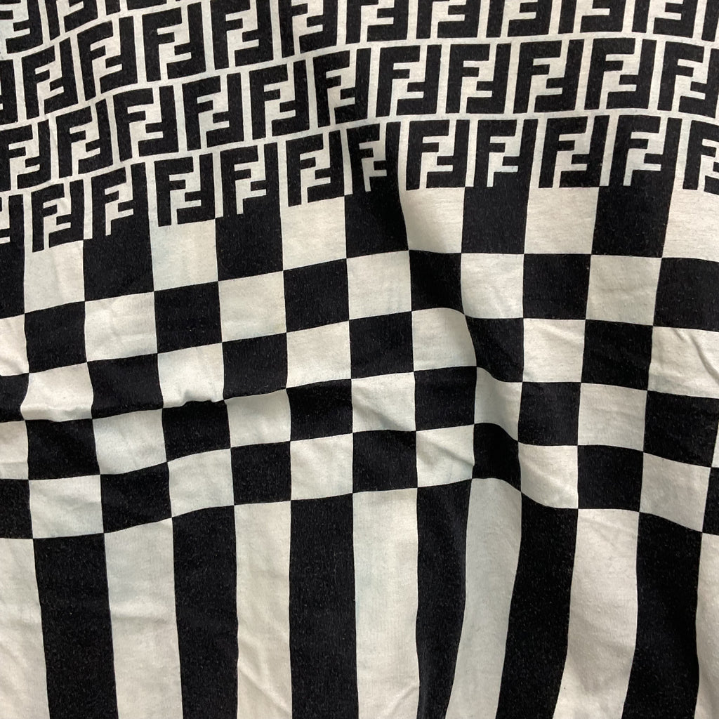 Fendi Black and White Logo Tee