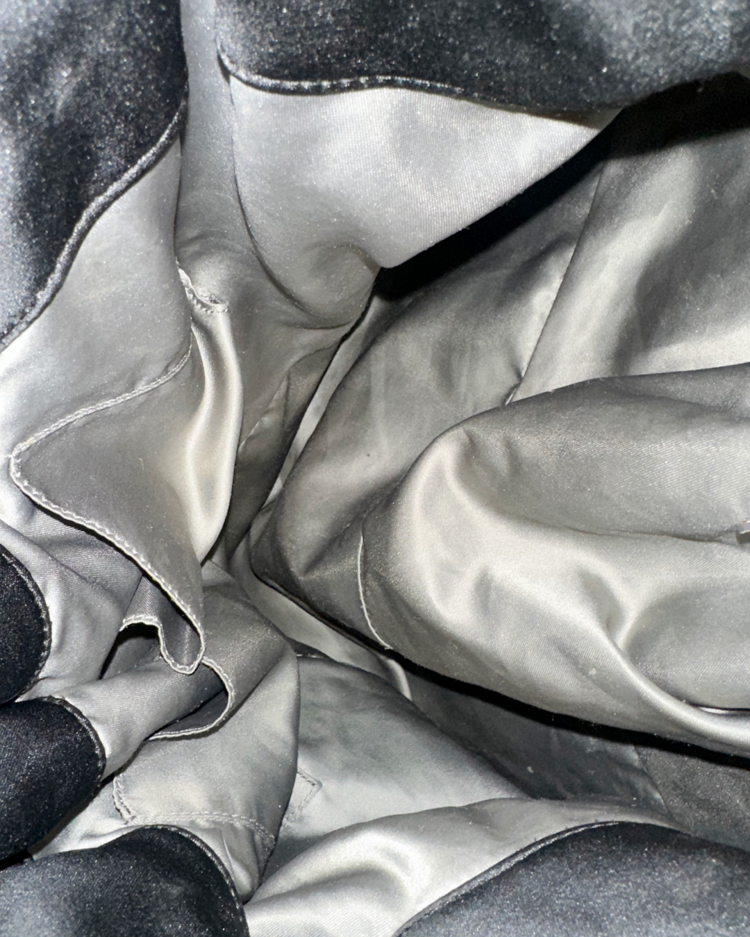 Chanel Black Cinched Charm Tote