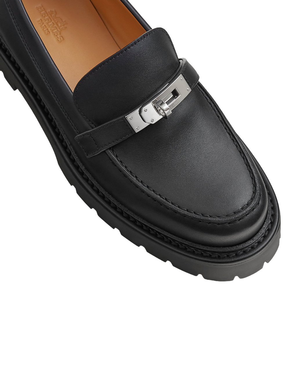 Hermès Black Loafers