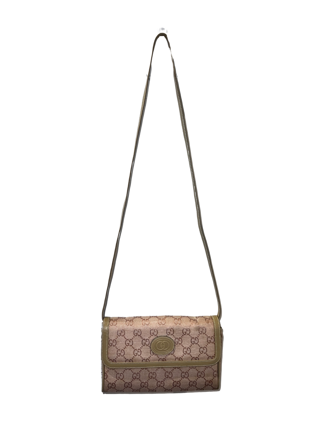 Gucci Monogram Pink Canvas Crossbody