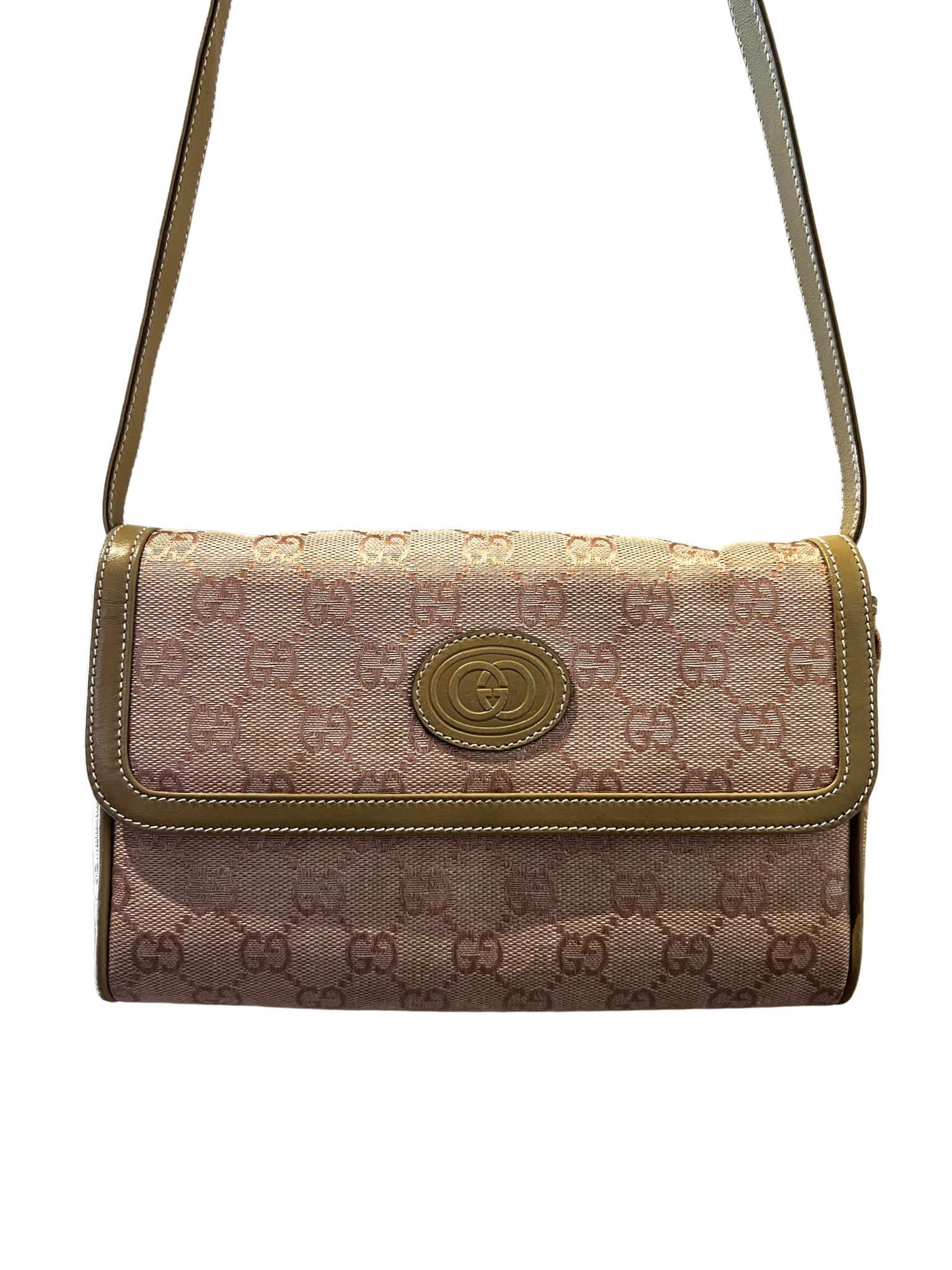 Gucci Monogram Pink Canvas Crossbody