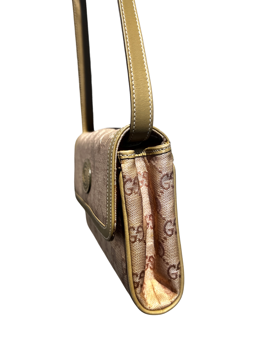 Gucci Monogram Pink Canvas Crossbody