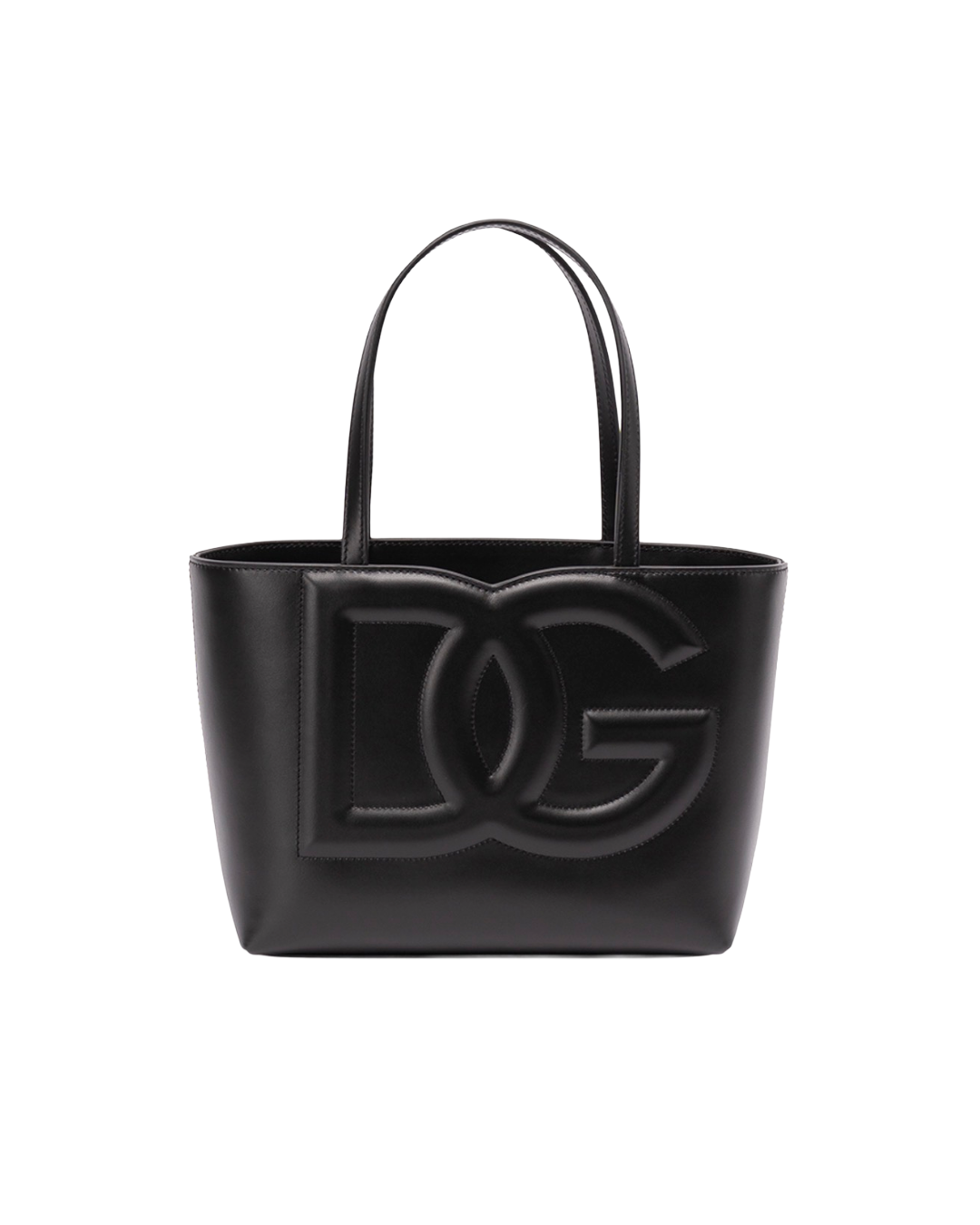 Dolce & Gabanna Black Leather Tote Bag