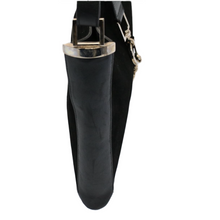 Load image into Gallery viewer, Gucci Black Suede Shoulder Bag
