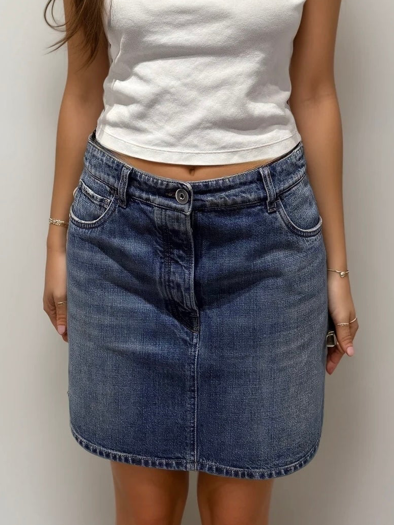 Prada Denim Mini Skirt
