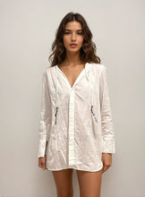 Load image into Gallery viewer, By Malene Birger White Sheer Blouse Dress
