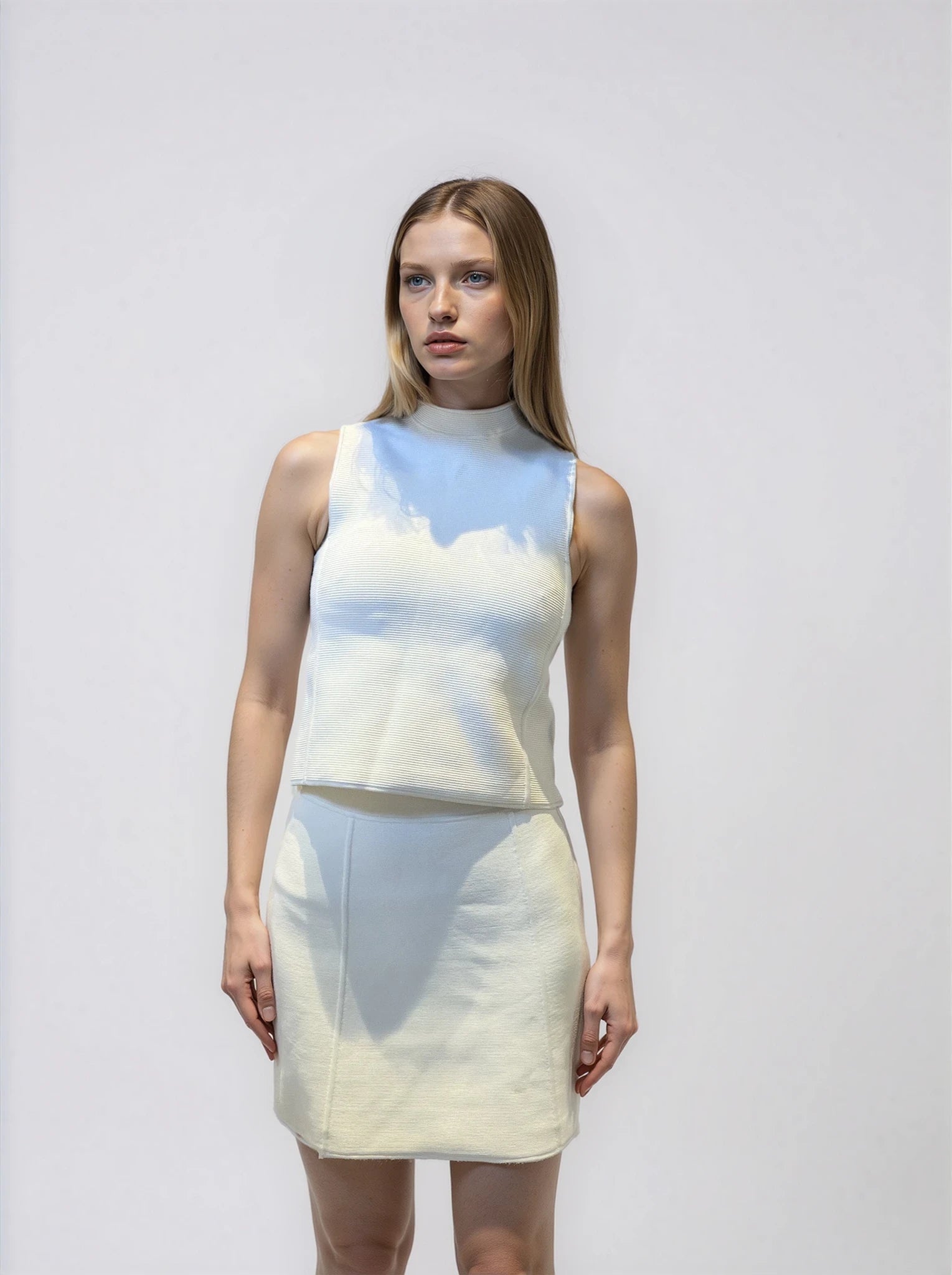 Ralph Lauren Purple Label Off White Skirt Set