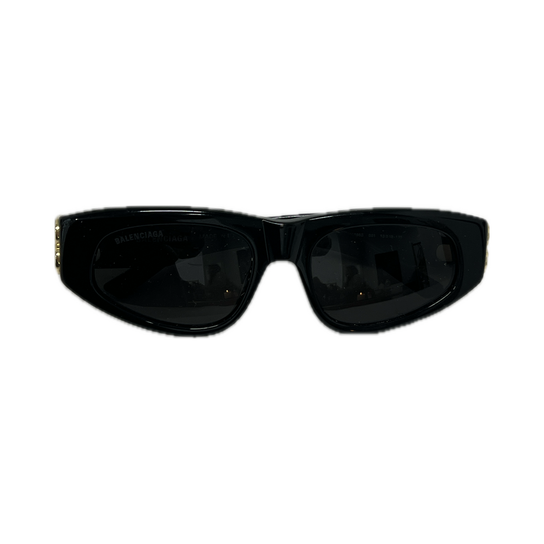 Balenciaga Black Logo Sunglasses