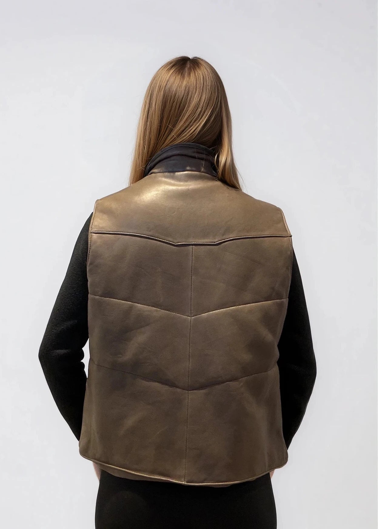 Brown Leather Vest