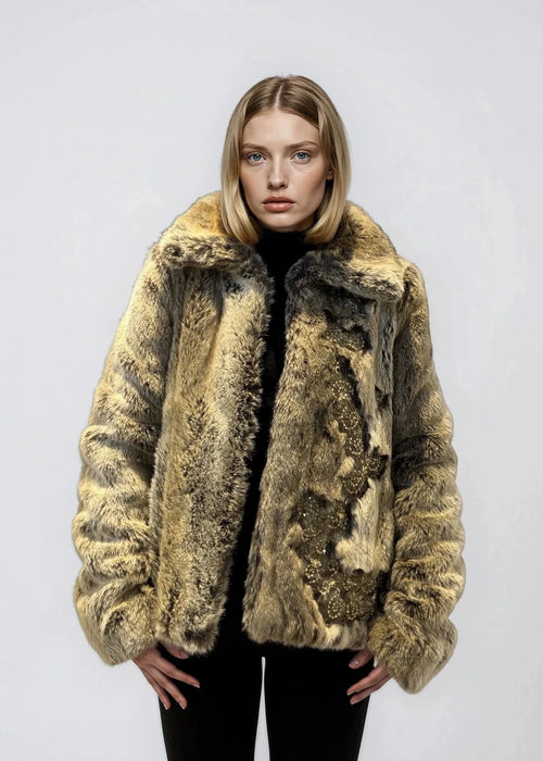 Chloe Embellished Fur Coat