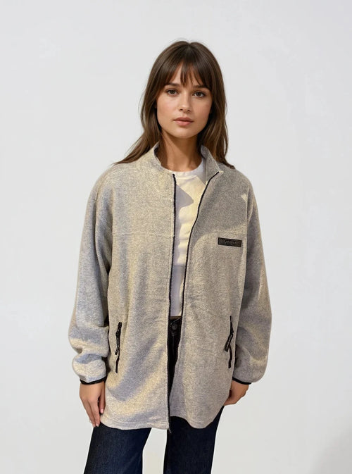YSL Grey Fleece Zipup