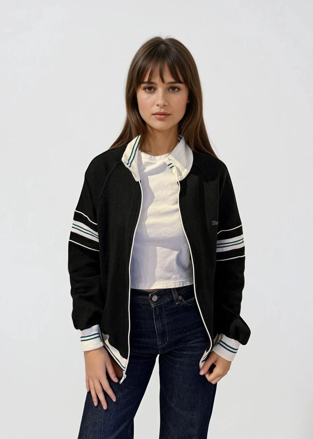 Dior Black Knit Zip Bomber