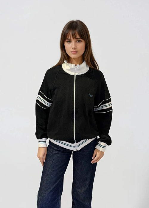 Dior Black Knit Zip Bomber