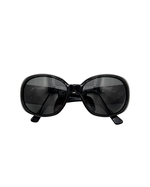 Chanel Camelia Black Sunglasses