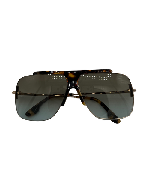 Victoria Beckham Tortoise and Silver Sunglasses