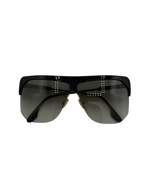 Victoria Beckham Black Rimless Sunglasses