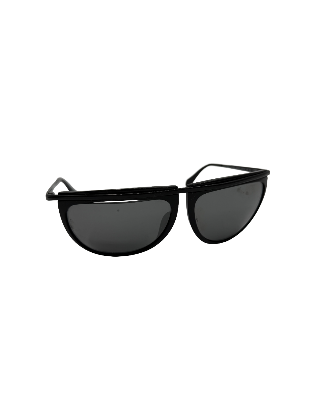 Oliver Peoples x Balmain Black Aviator Sunglasses
