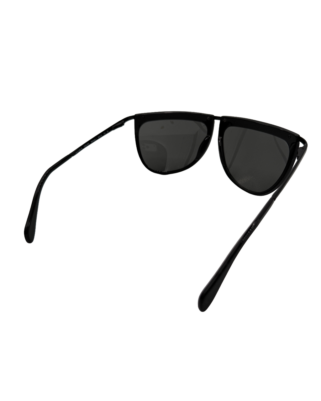 Oliver Peoples x Balmain Black Aviator Sunglasses
