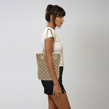 Load image into Gallery viewer, Gucci Brown and Cream Monogram Tote
