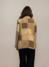 Load image into Gallery viewer, Tan and Brown Patchwork Jacket
