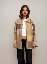 Load image into Gallery viewer, Tan and Brown Patchwork Jacket
