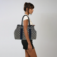 Load image into Gallery viewer, Celine Macadam Navy Tote
