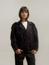 Load image into Gallery viewer, Valentino Navy Blazer Coat
