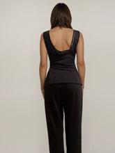 Load image into Gallery viewer, Armani Navy Sheer Top
