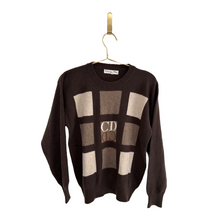 Load image into Gallery viewer, Dior CD Brown Cashmere Sweater
