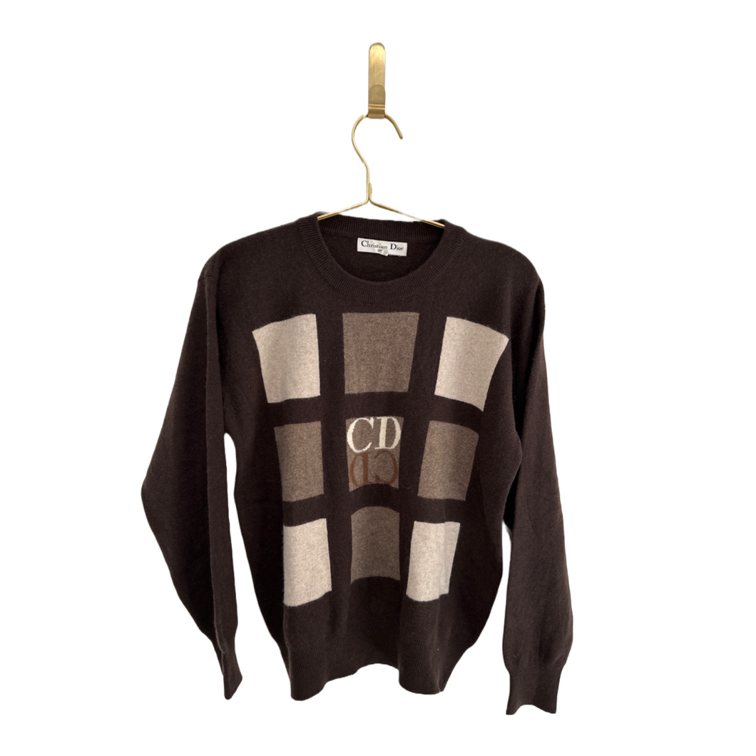 Dior CD Brown Cashmere Sweater