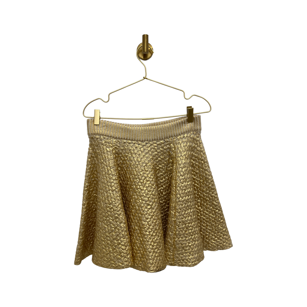 Valentino Gold Mini Skirt