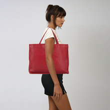 Load image into Gallery viewer, Chanel Red Leather Tote
