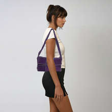 Load image into Gallery viewer, Chanel Purple Shearling Shoulder Bag
