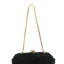 Load image into Gallery viewer, Black Beaded Evening Bag
