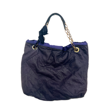 Load image into Gallery viewer, Lanvin Purple Leather Quilted Hobo Bag
