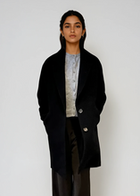 Load image into Gallery viewer, Isabel Marant Black Wool Blend Coat
