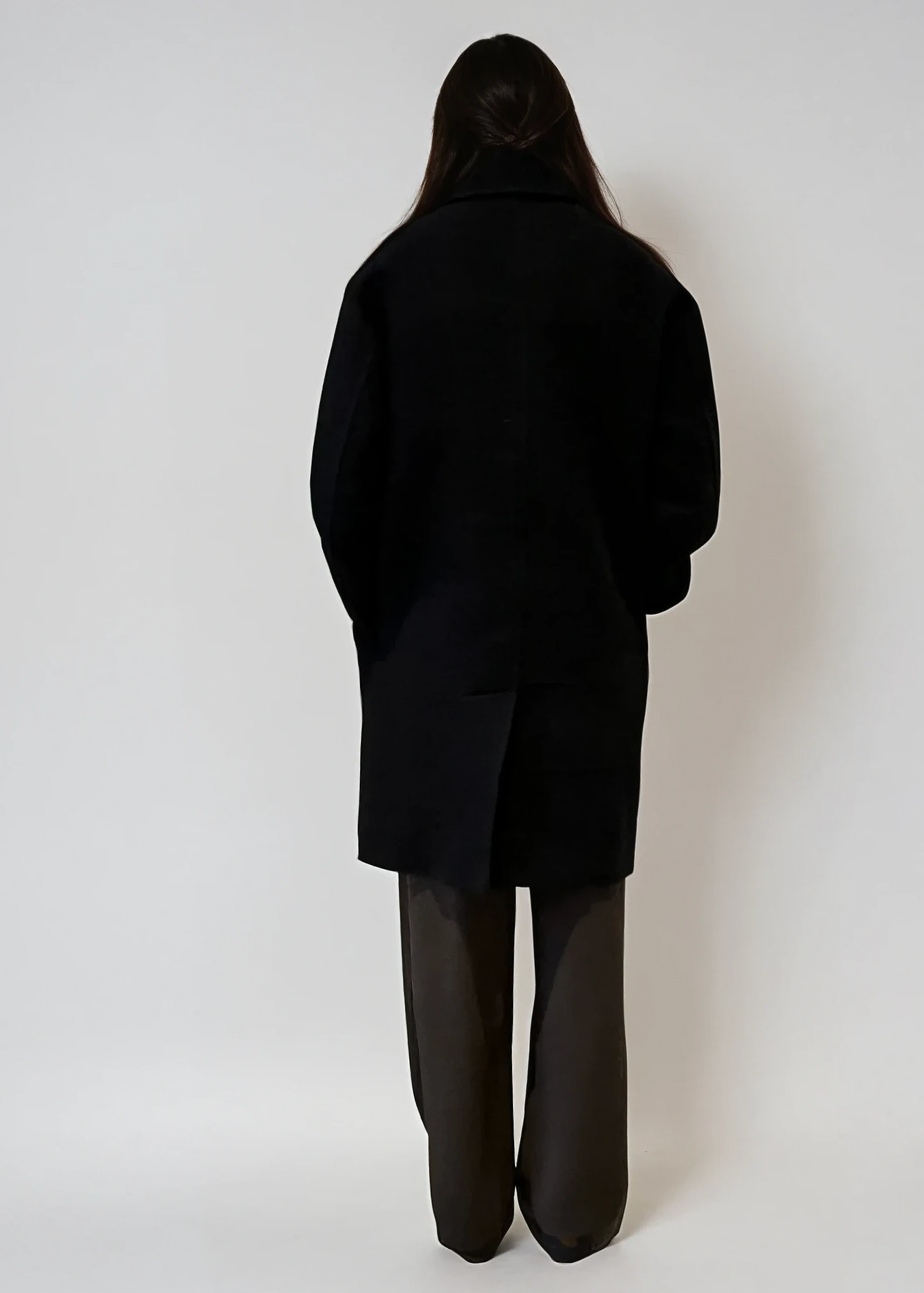 Isabel Marant Black Wool Blend Coat