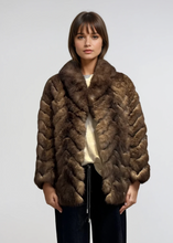 Load image into Gallery viewer, Brown Fur Coat
