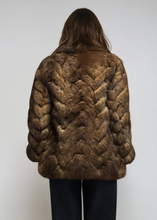 Load image into Gallery viewer, Brown Fur Coat
