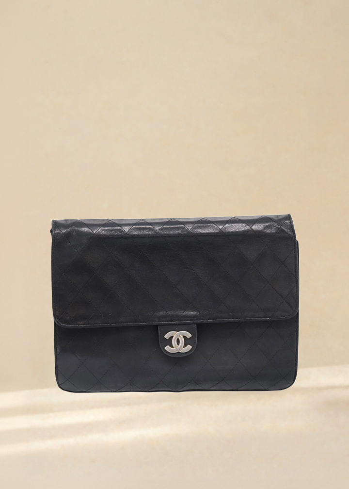 Chanel Black Quilted Leather Flap Bag