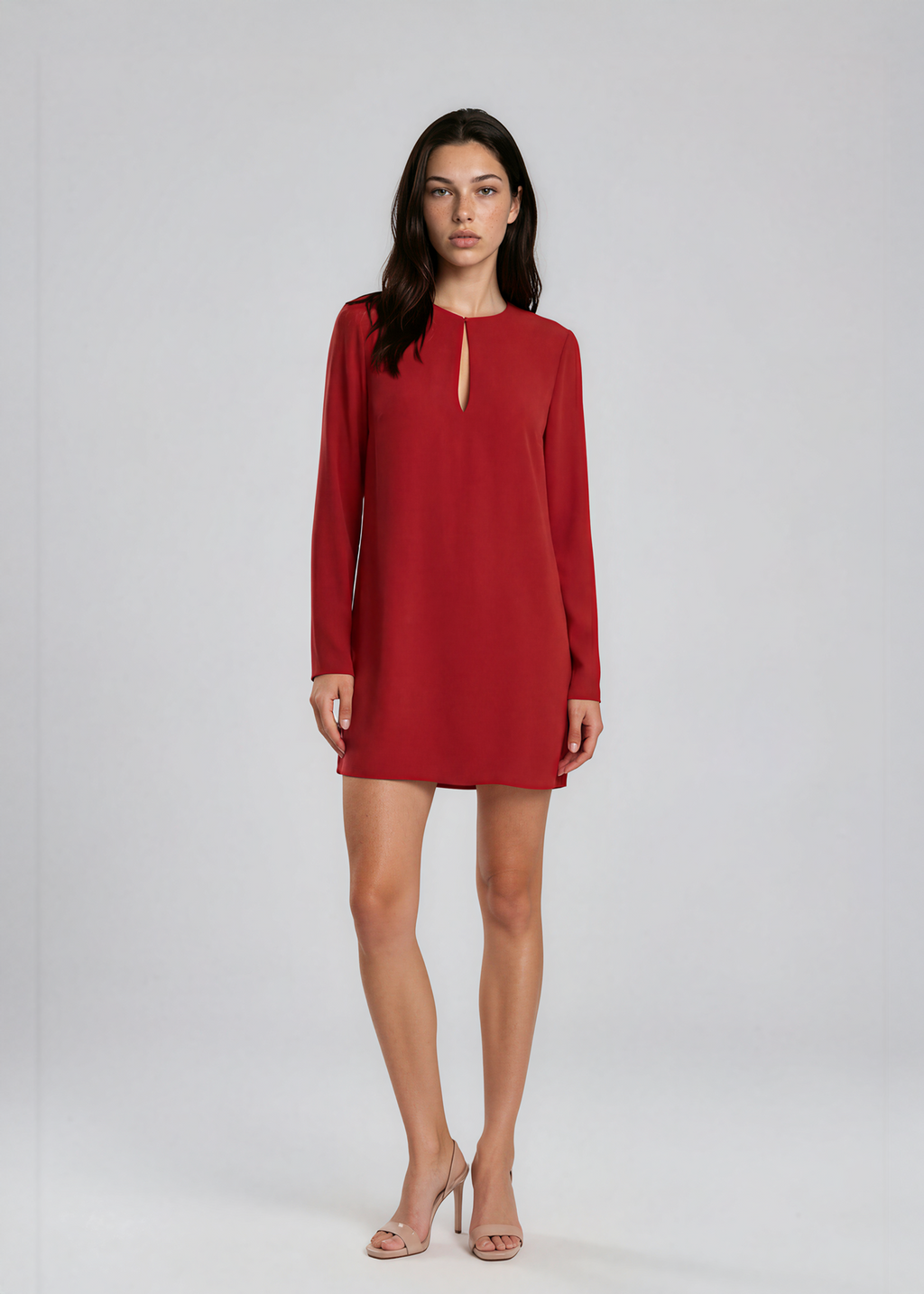 Ralph Lauren Red Long Sleeve Mini Dress