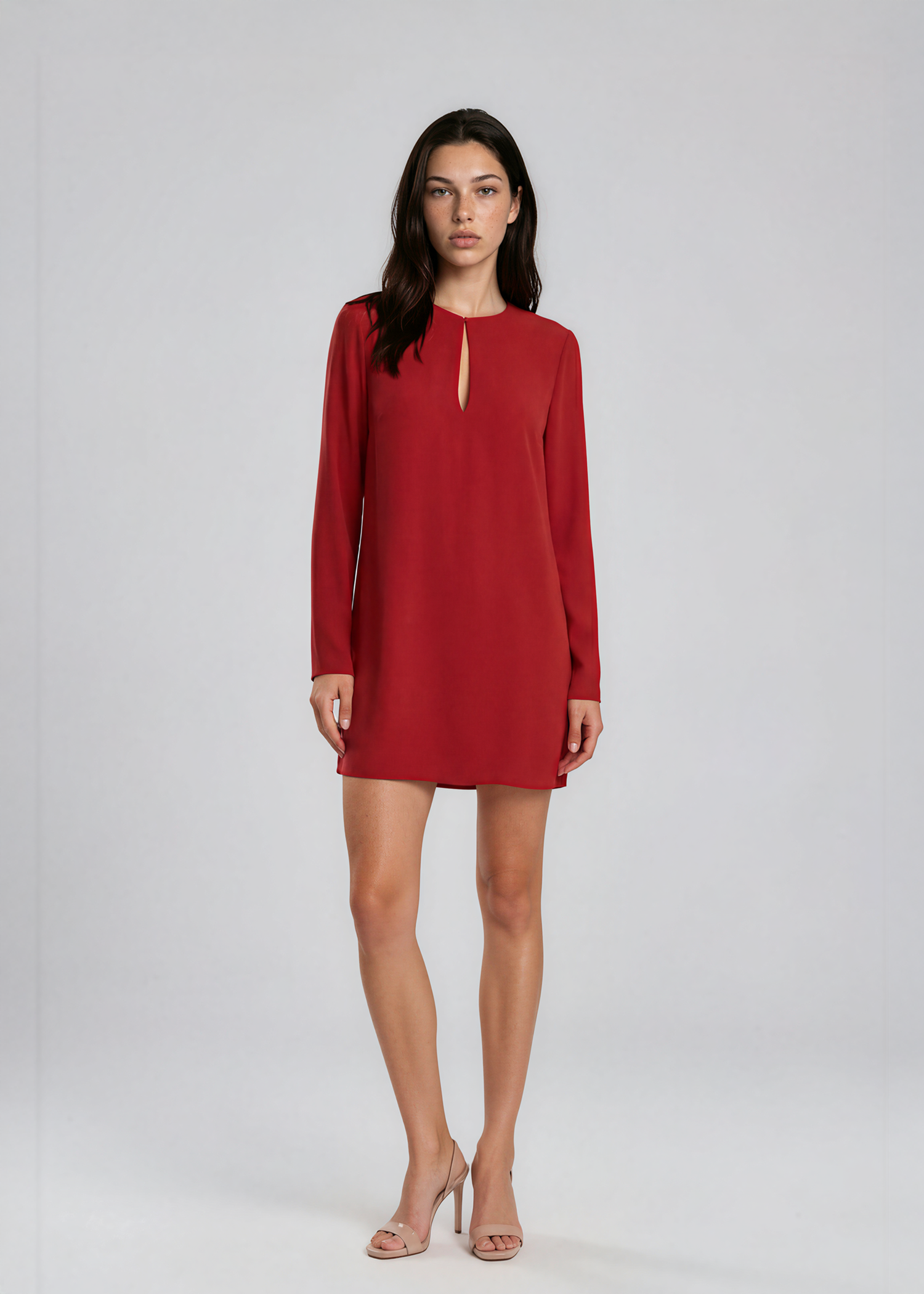 Ralph Lauren Red Long Sleeve Mini Dress