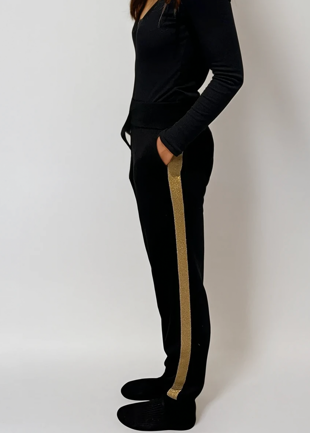 Ralph Lauren Black and Gold Sweatpants